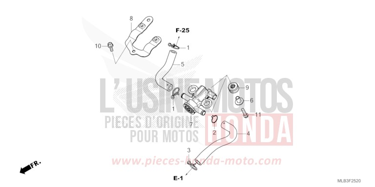 AIR INJECTION SOLENOID VALVE for Hornet 750 PEARL GLARE WHITE (NHB53) from 2023